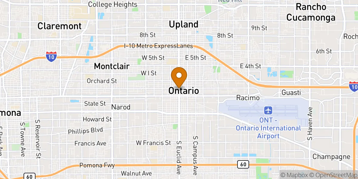 neighborhood map neighborhood map in Ontario, CA